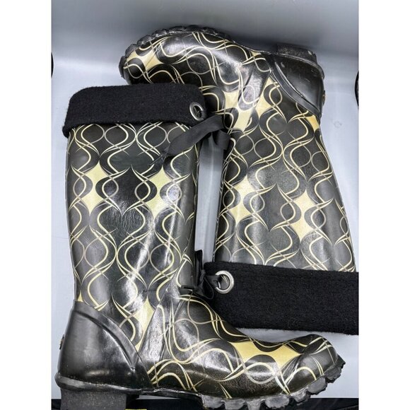 Bogs Womens Waterproof Rain Snow Boots Alex Swirlprint Sz 11 - Picture 5 of 7